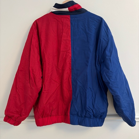 Vintage Tommy Hilfiger Red and Blue Bomber Jacket - Picture 5 of 8